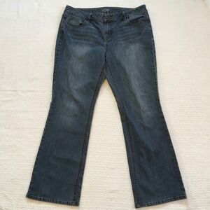 APTO9 Womens Size 16 Bootcut Jeans Blue Denim Stretch Cotton Blend